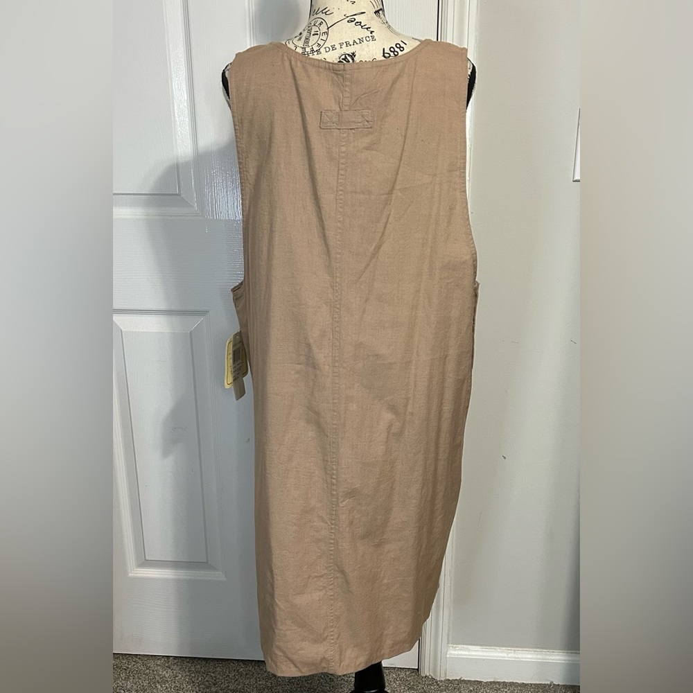 Vintage Erika Collection Jumper Dress cotton linen blend Lagenlook boho … - Picture 2 of 15